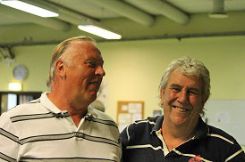 Mats och Uffe var med 2015. Nu är frågan vilka killar och tjejer som hänger på Hälsoskolan den här gången. Foto: bjuvsnytt.se.